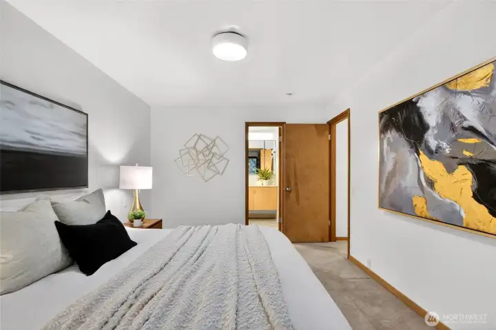 Primary bedroom with ensuite bathroom