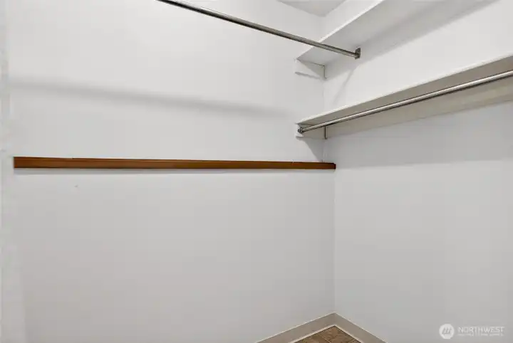 Primary walk-in closet