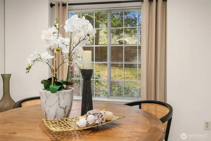 Cozy views from the table!