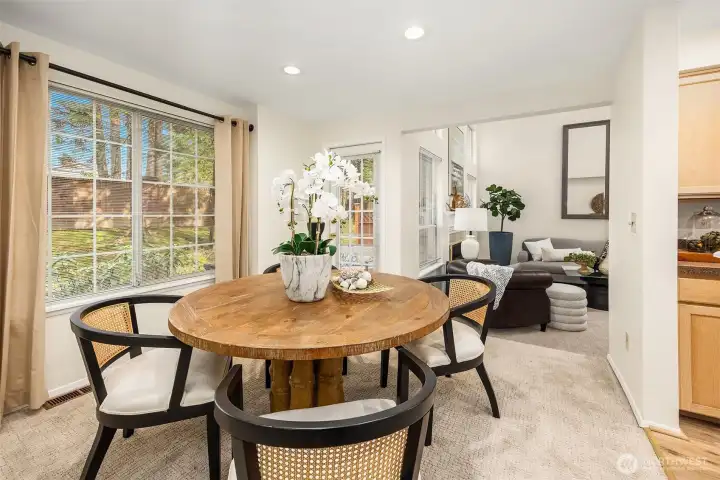 Easy access to the back patio and the great room.