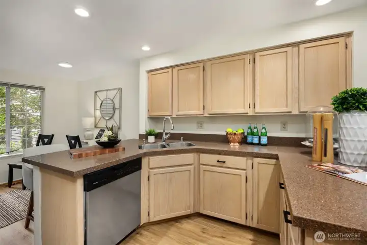 Extra storage space in the kitchen.