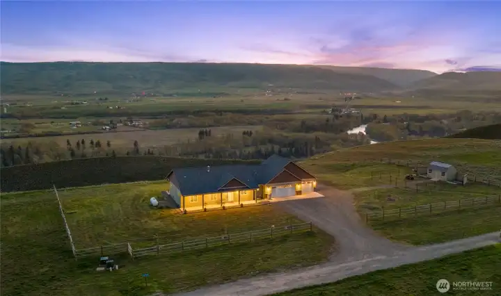 Enjoy the stunning views from this custom Lexar home.