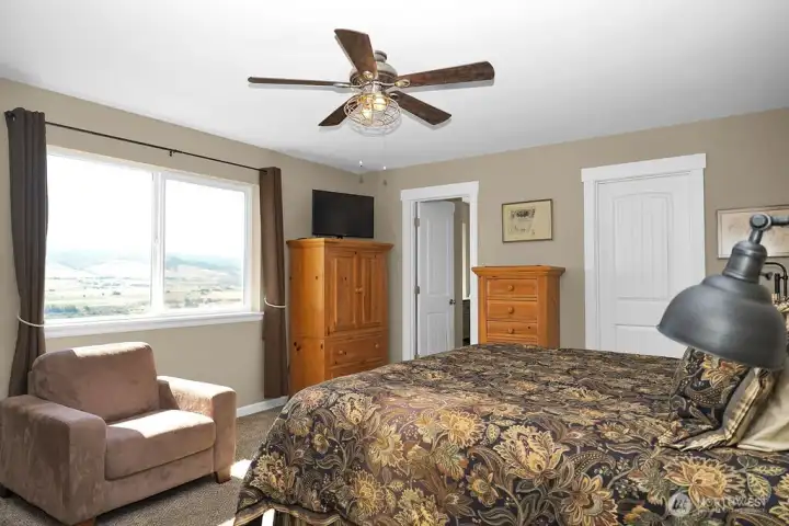 Primary Bedroom with Valley Views.