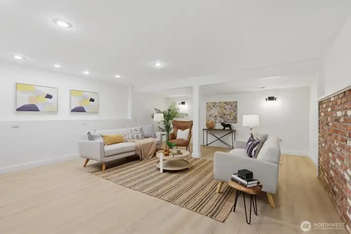 This would make a great space for game and/or movie nights.