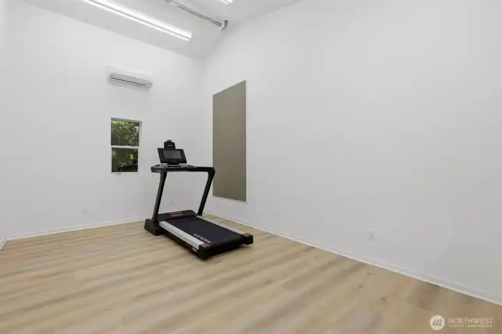 The compound has a home gym space off the DADU.