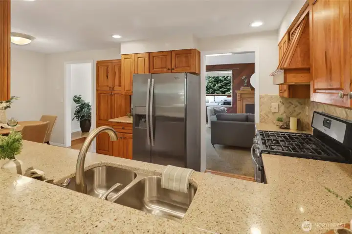 Newer counter tops.