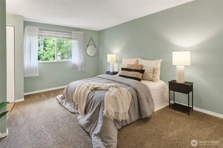 Primary bedroom on upper floor