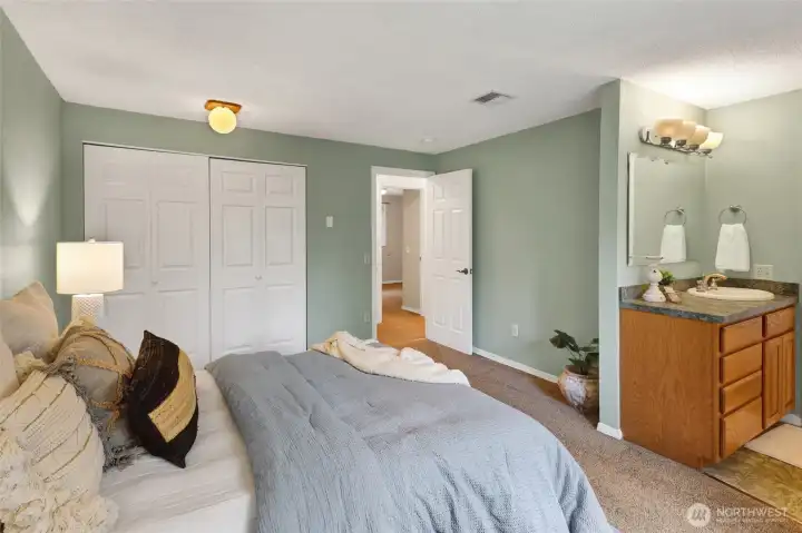 Primary bedroom with ensuite
