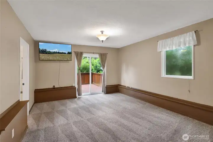 Bonus room on lower level.