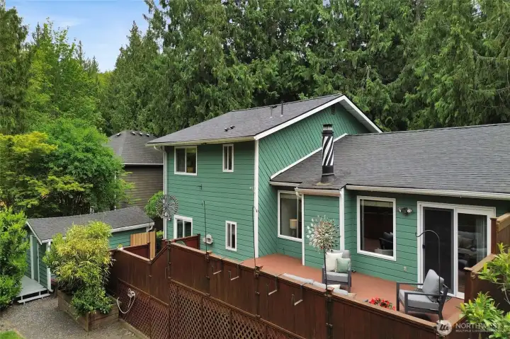 View of back of home