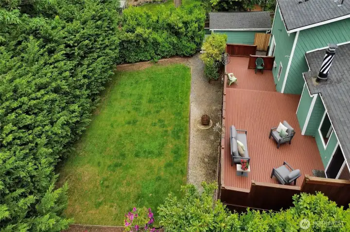 The most private, flat, sunny backyard