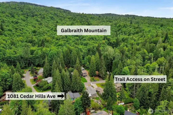 Hundreds of world class mountain biking and hiking trails seconds from the home.