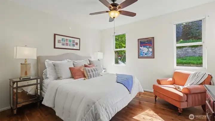 Generous primary bedroom with walk in closet Generous primary bedroom with walk in closet