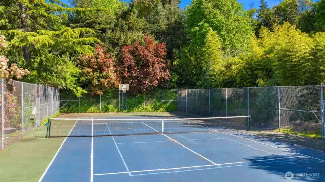 Private sports court with exclusive rights
