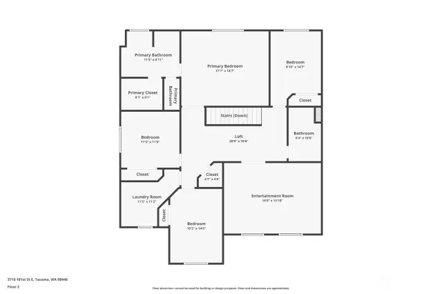 Upstairs Floor Plan