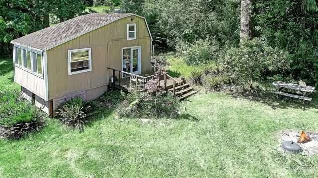 Aerial view of the Artist Studio.