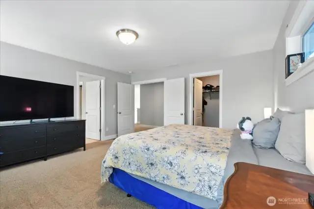 Primary suite had double door entry