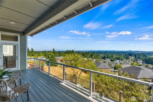 Imagine starting your morning with a cup of coffee from this perfect perch. Or winding down at twilight with a glass of wine as the sun sets.