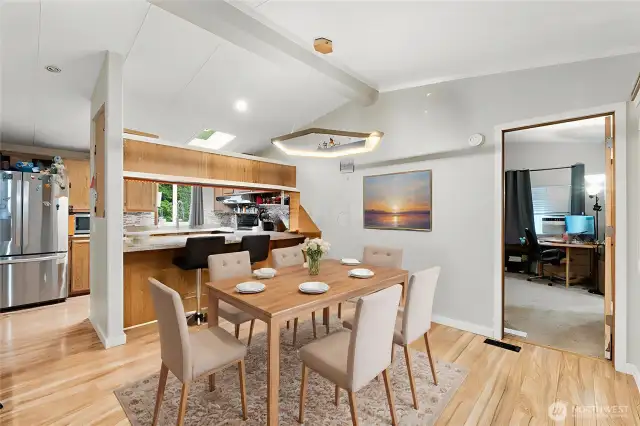 Open dining room