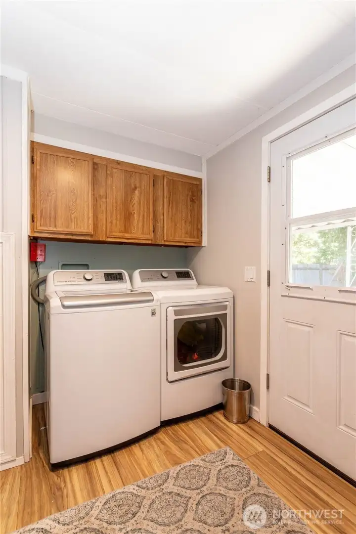 Laundry room with storage