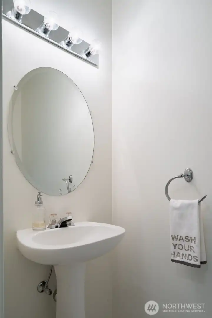 Powder room on main floor