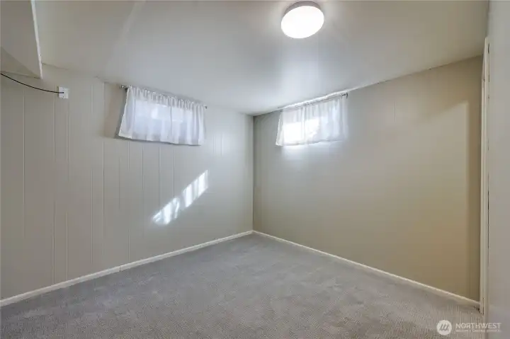 One bedroom downstairs.