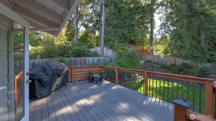 Private new TimberTech deck off the Primary Suite