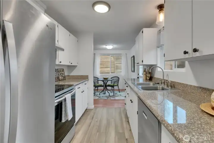 It is a pass thru floor plan....