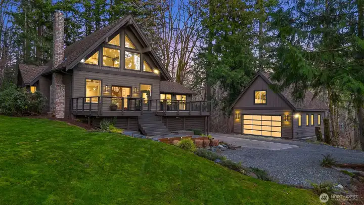 Extraordinary 4,098 sq. ft. multi-level home nestled on 2.5 private acres with high-end upgrades.