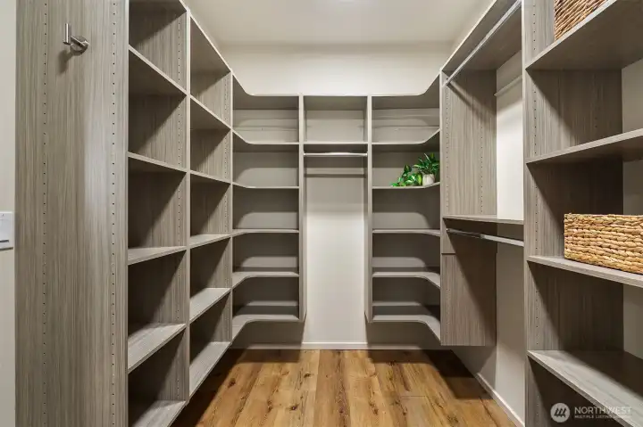 Primary walk-in closet