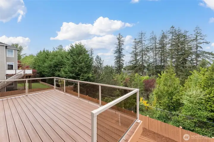 Deck from kitchen area - look at those views.