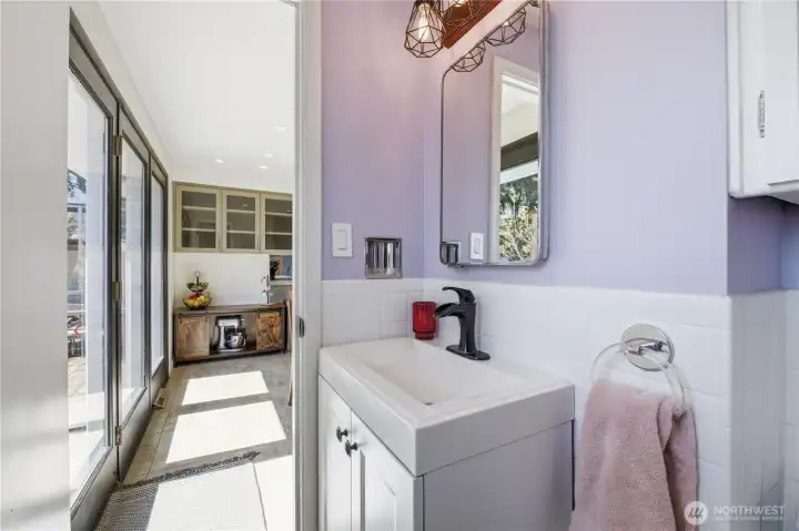 Half bath on main floor