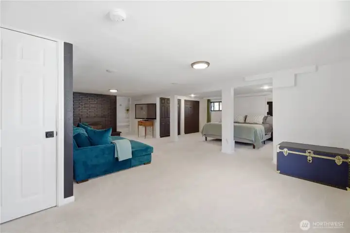 There is so much space in this lower level.