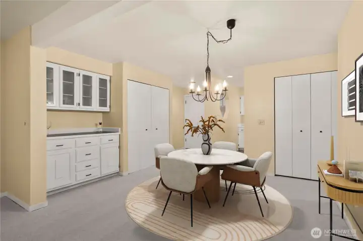 Dining Room. Virtually Staged.