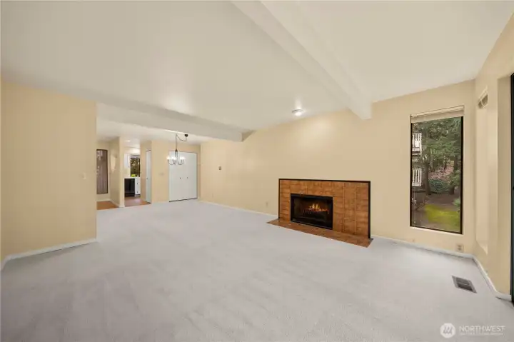 Living Room and Dining Room.