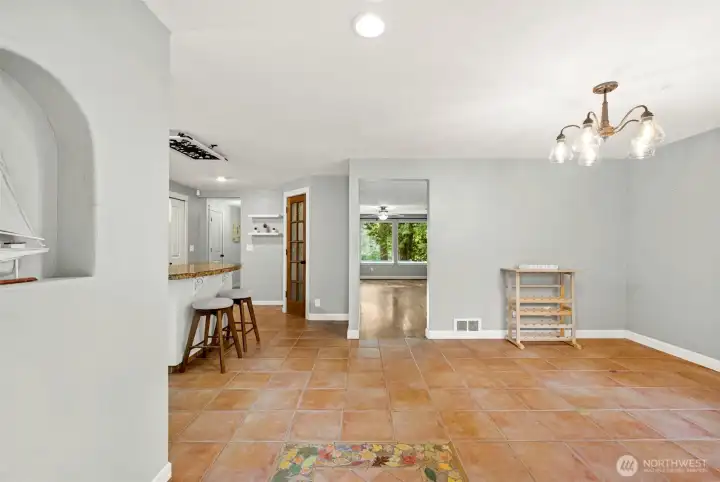 Entrance to the Home. Custom Tile Work.