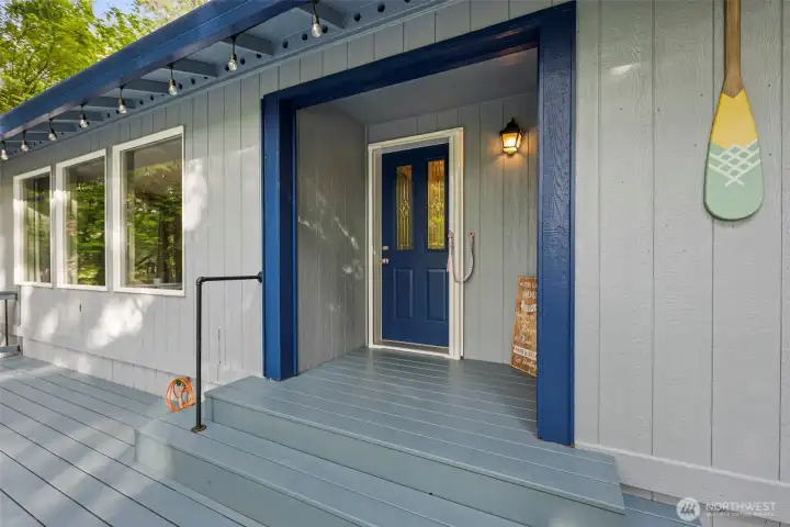 Back Door to the Deck and Lake.