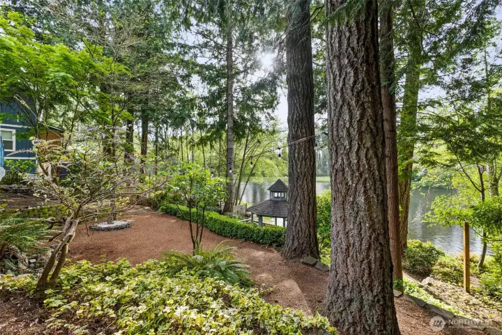 PNW at it's Finest. Small Gazebo Near the Water.