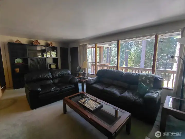 Living Room with Deck Access