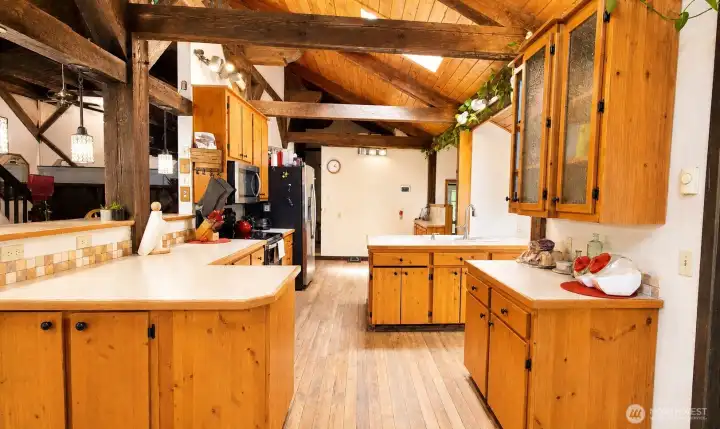 spacious kitchen is functional and doesn't require anything to use while the rest of the home is being renovated spacious kitchen is functional and doesn't require anything to use while the rest of the home is being renovated