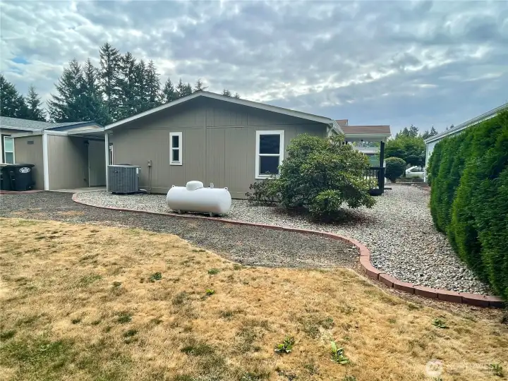 Another view of the back of the home