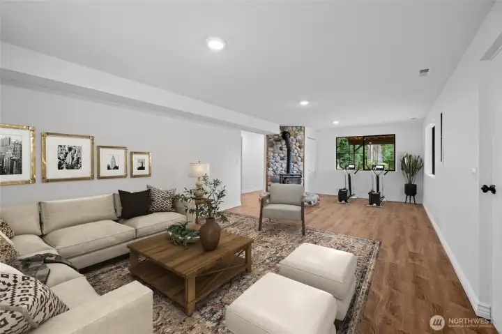 Virtually staged. Huge bonus/flex space downstairs. Apartment, multi-generational living or primary suite?? You name it!!
