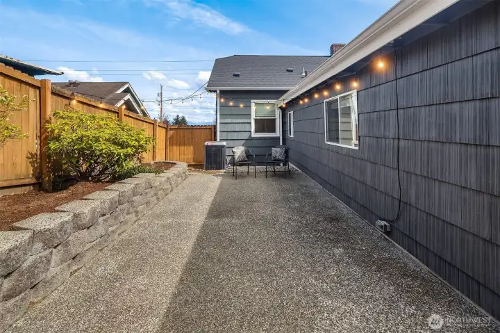 Back patio. Back patio.