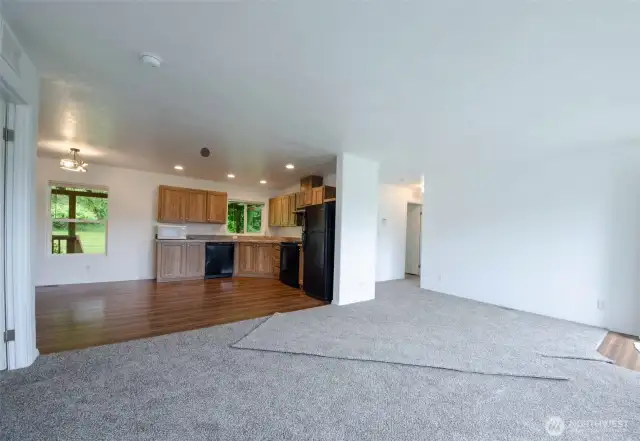 Open concept living area.