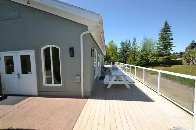 Deck off the clubhouse