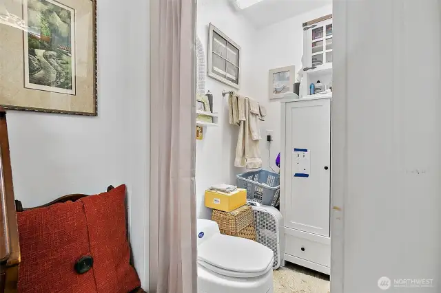 Compost Toilet in Guest Quarters.