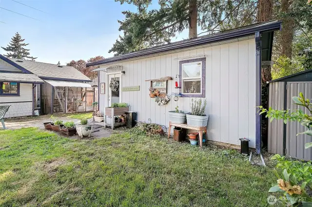 "Front Door" to the Garage/Guest House/Shop.
