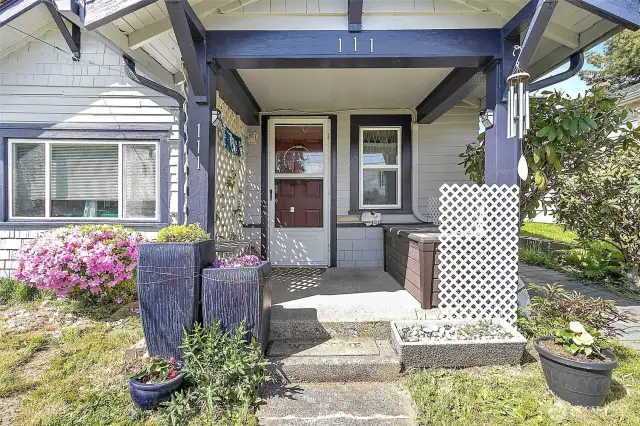 Small Front Porch Welcomes You Home.
