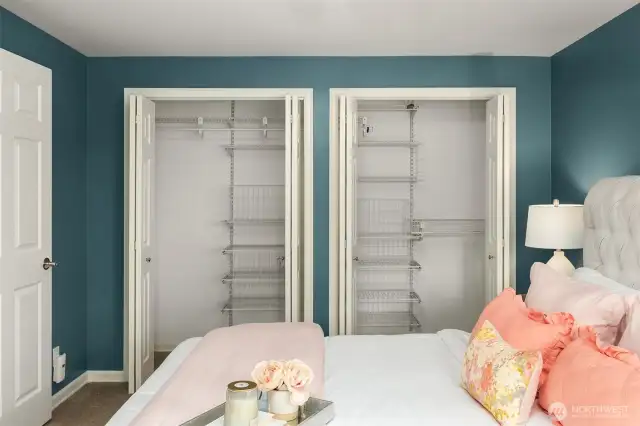 Owner Suite upstairs is huge and has a king-sized bed and 2 closets