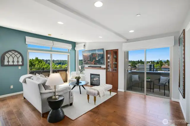 Large open living room